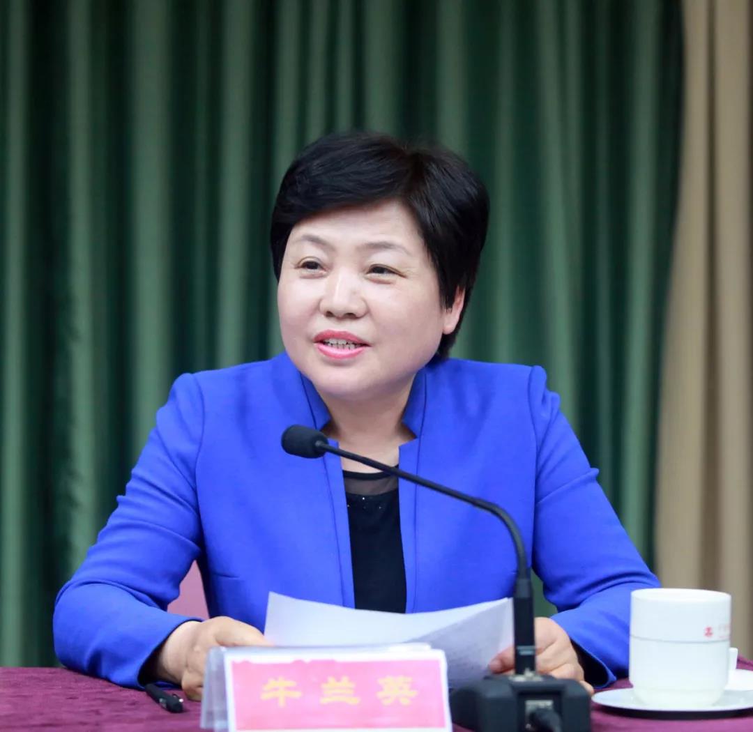 中共三门峡市委常委,宣传部部长,市政府党组成员牛兰英回答记者提问.