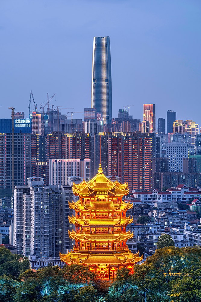 黄鹤楼与绿地中心.jpg