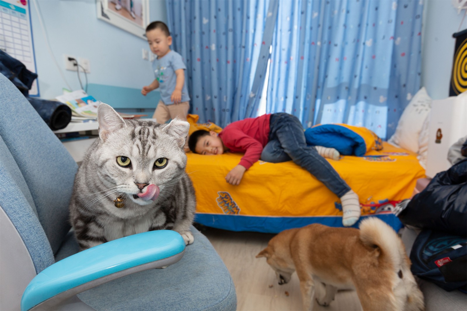 假期杨莀曦和弟弟的欢乐时刻.jpg
