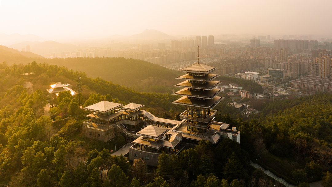 暮色东来阁（摄影：李盛韬，拍摄地：浙江省杭州市临平区）_结果.jpg